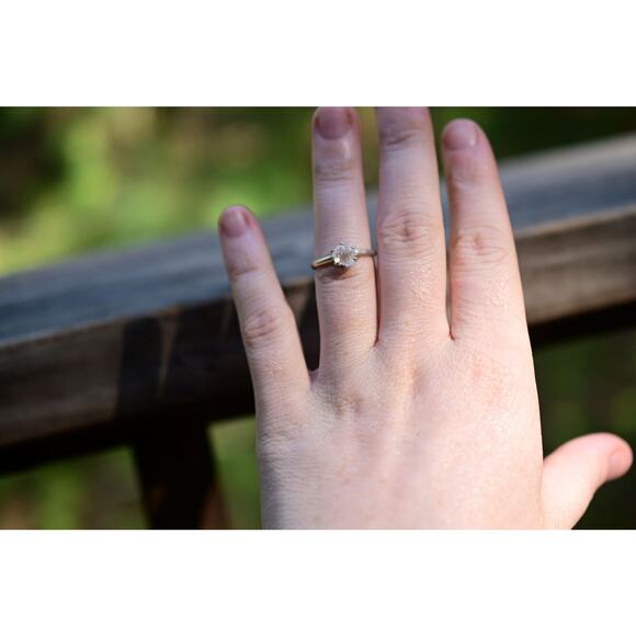 alternative raw diamond engagement rings, raw crystal size 4 5 6 7 8 8 9 10 11 - Picture 5 of 7